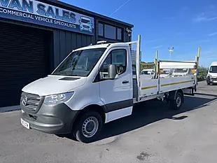 Used 2021 Mercedes-Benz Sprinter 14FT Dropside With Tail Lift White - Interior and Exterior details 2