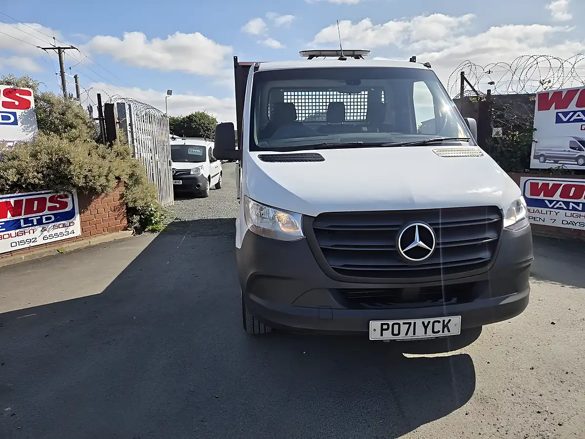 Used 2021 Mercedes-Benz Sprinter Lwb Dropside Pickup White - Interior and Exterior details 2