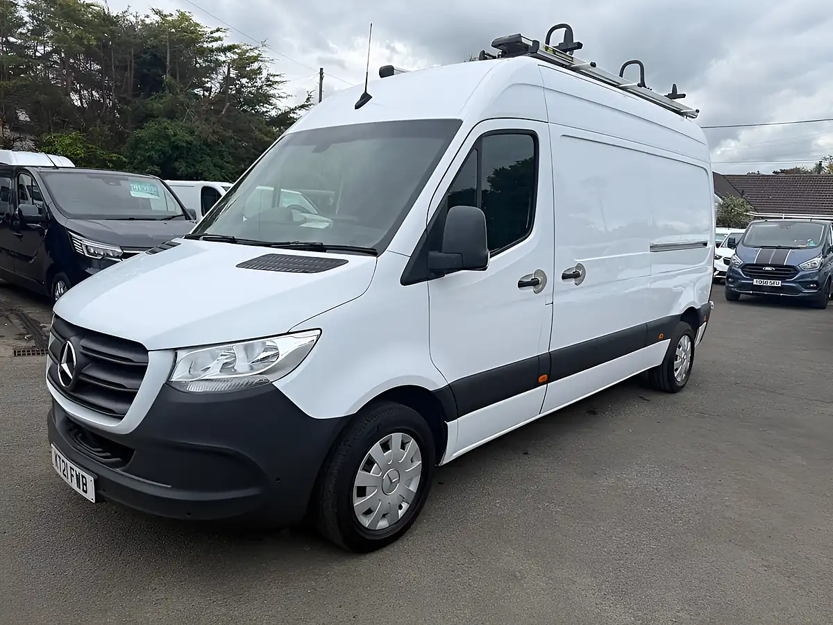Used 2021 Mercedes-Benz Sprinter Premium Panel Van White - Interior and Exterior details 11