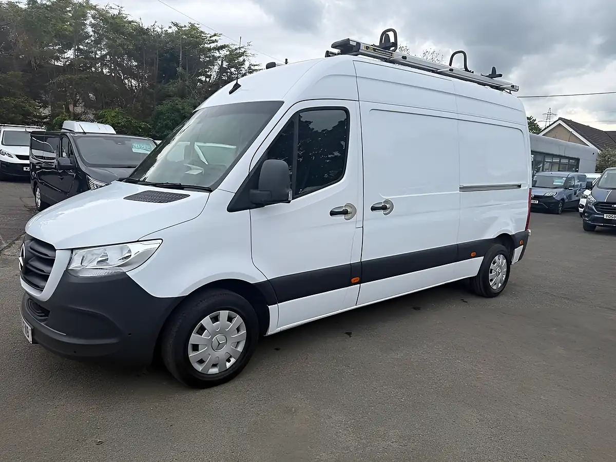 Used 2021 Mercedes-Benz Sprinter Premium Panel Van White - Interior and Exterior details 13