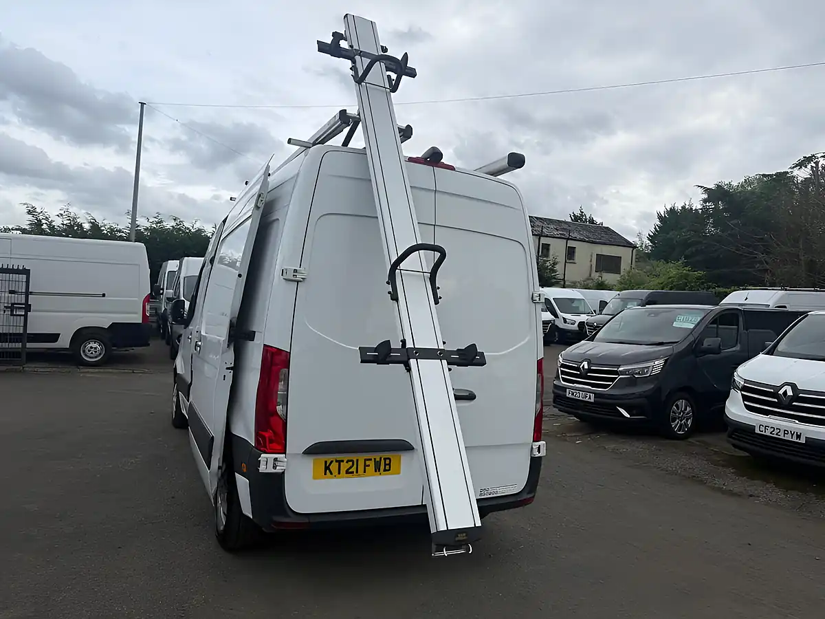 Used 2021 Mercedes-Benz Sprinter Premium Panel Van White - Interior and Exterior details 9