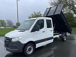 Used 2021 Mercedes-Benz Sprinter Tipper 7 SEAT Double Cab White - Interior and Exterior details 18