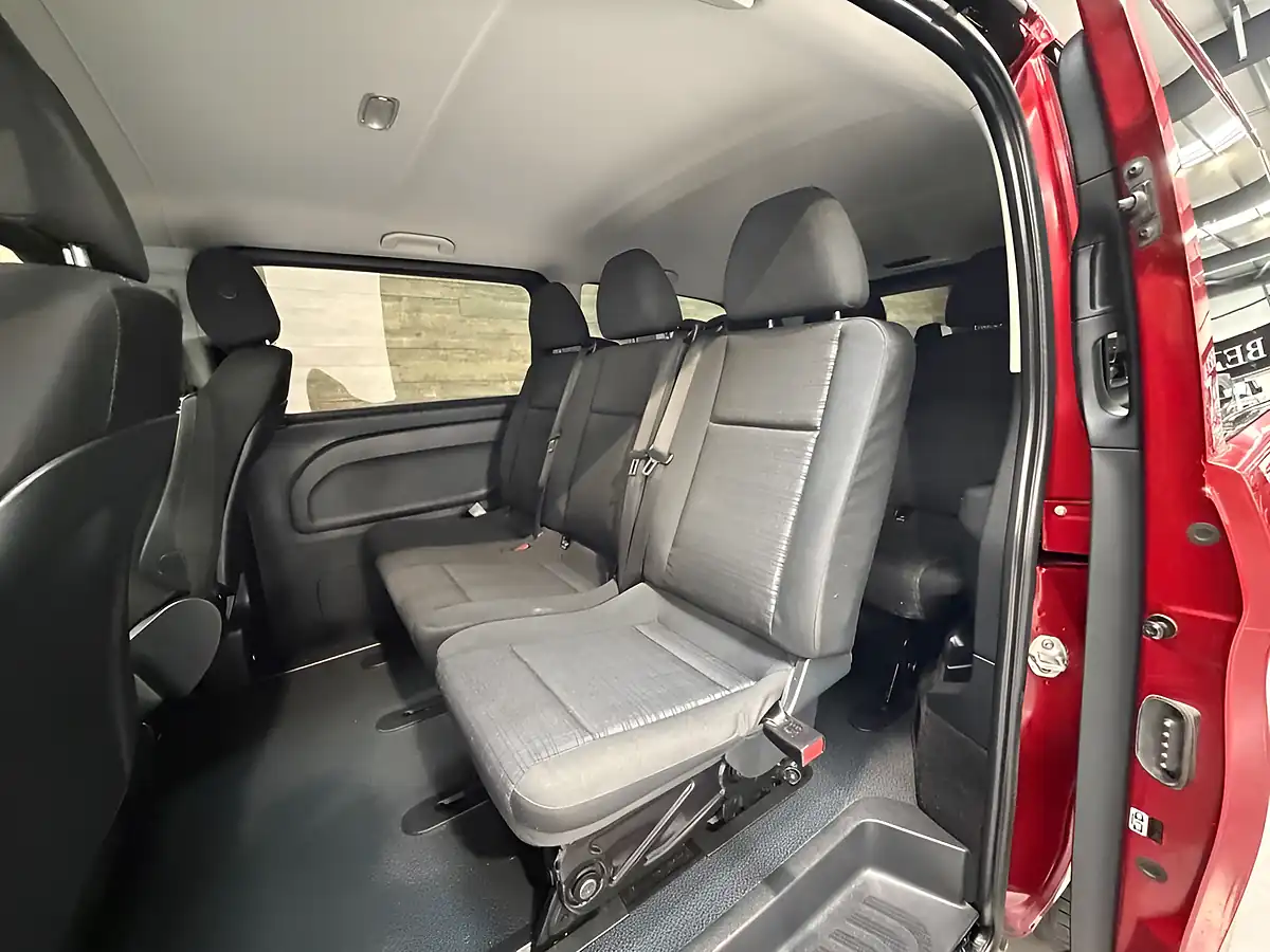 Used 2021 Mercedes-Benz Vito Pro Tourer Double Cab Red - Interior and Exterior details 12