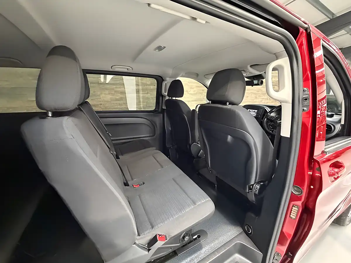 Used 2021 Mercedes-Benz Vito Pro Tourer Double Cab Red - Interior and Exterior details 14