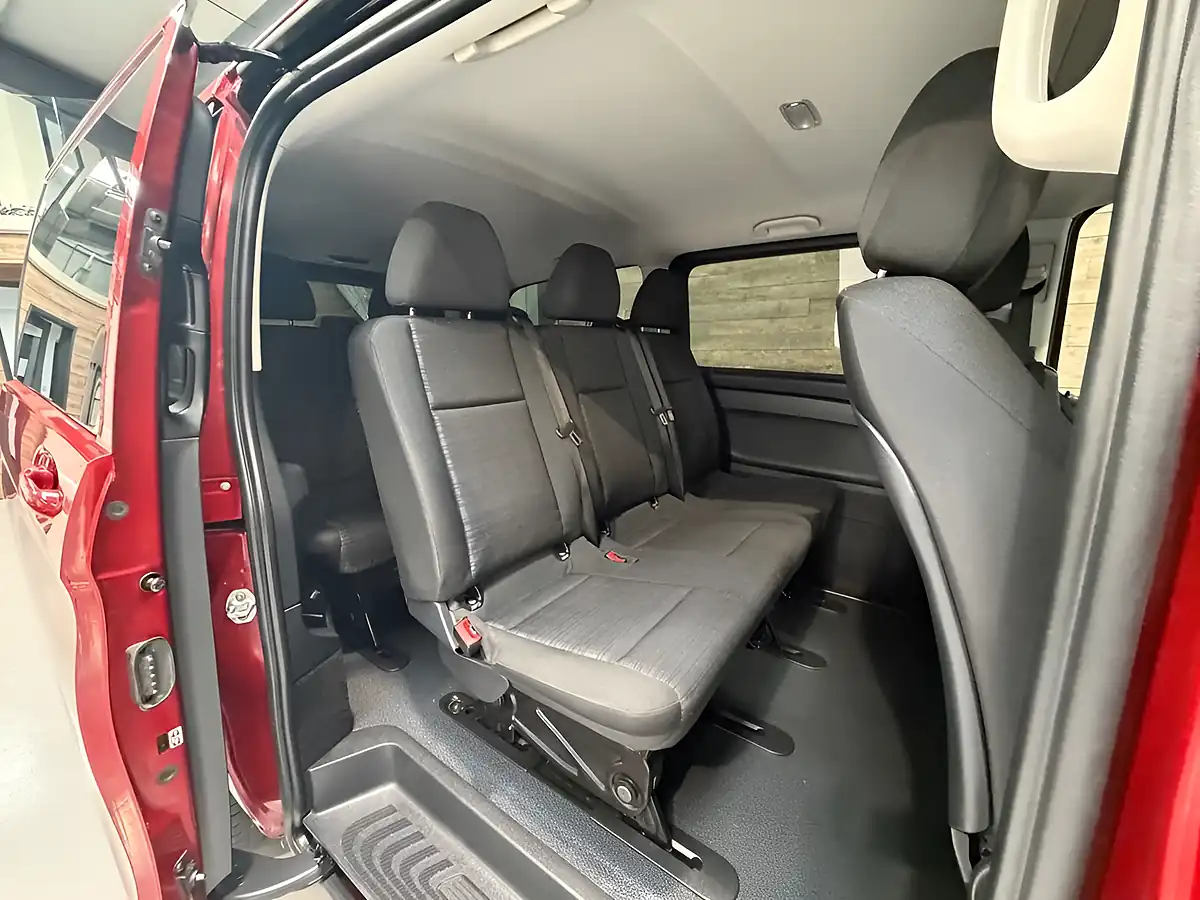 Used 2021 Mercedes-Benz Vito Pro Tourer Double Cab Red - Interior and Exterior details 15