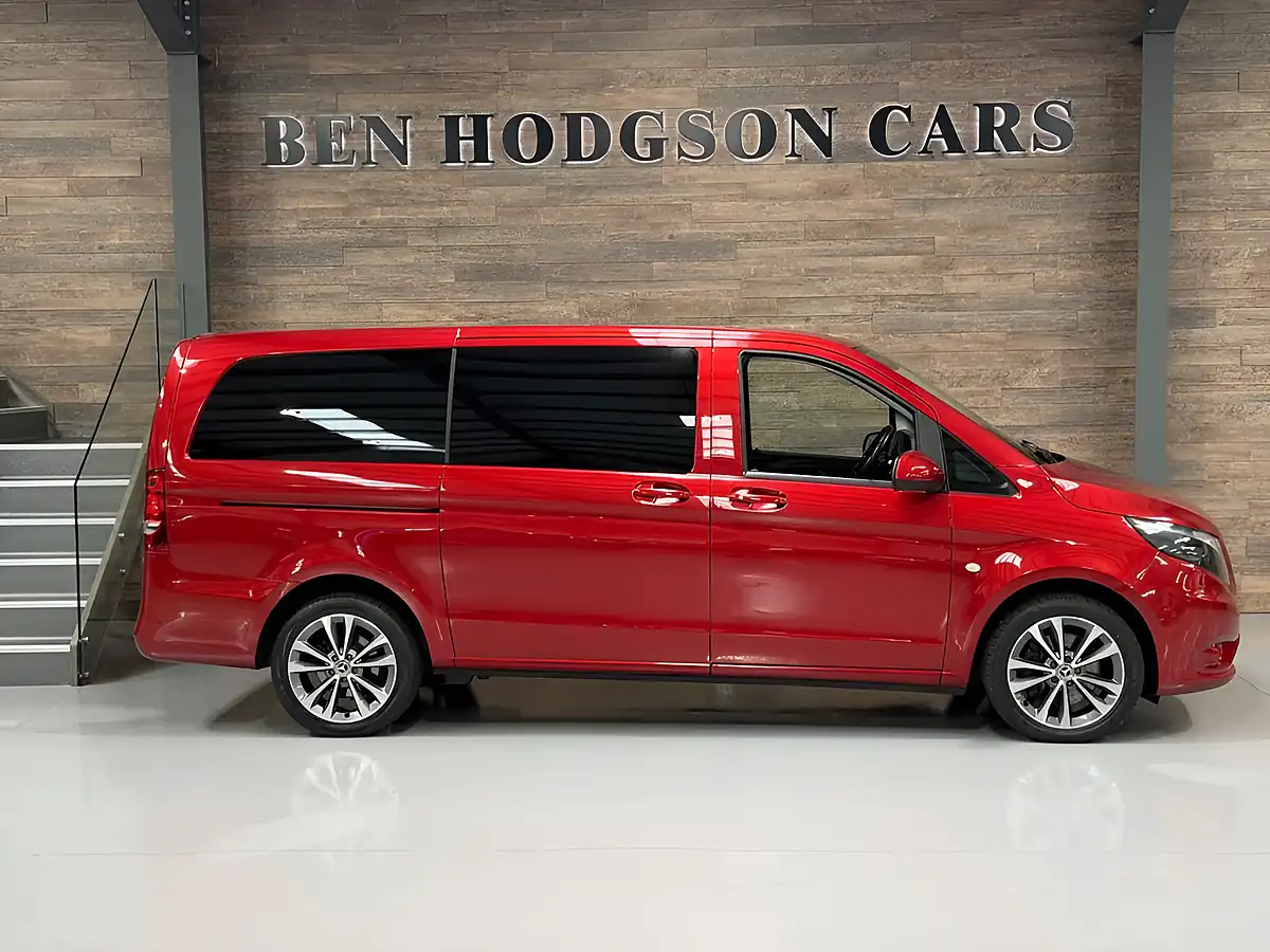 Used 2021 Mercedes-Benz Vito Pro Tourer Double Cab Red - Interior and Exterior details 6