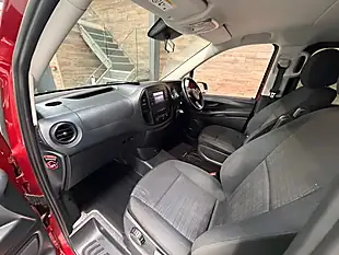 Used 2021 Mercedes-Benz Vito Pro Tourer Double Cab Red - Interior and Exterior details 9