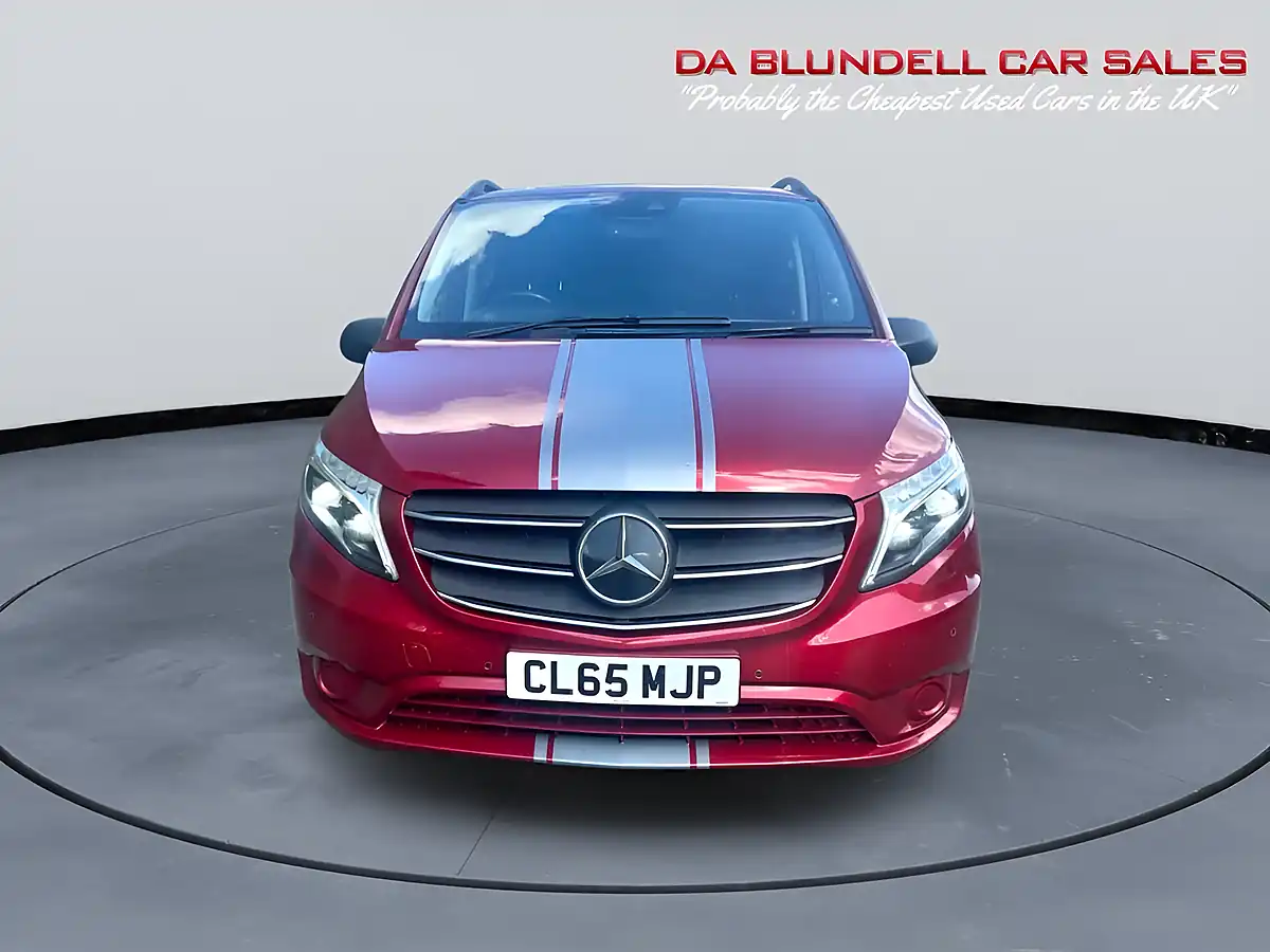 Used 2021 Mercedes-Benz Vito Sport Crew Van Double Cab Red - Interior and Exterior details 11