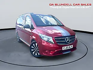 Used 2021 Mercedes-Benz Vito Sport Crew Van Double Cab Red - Interior and Exterior details 13