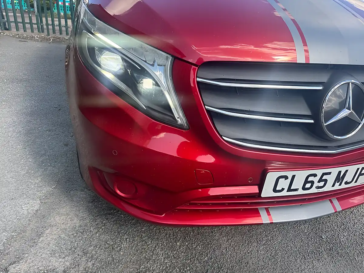 Used 2021 Mercedes-Benz Vito Sport Crew Van Double Cab Red - Interior and Exterior details 20