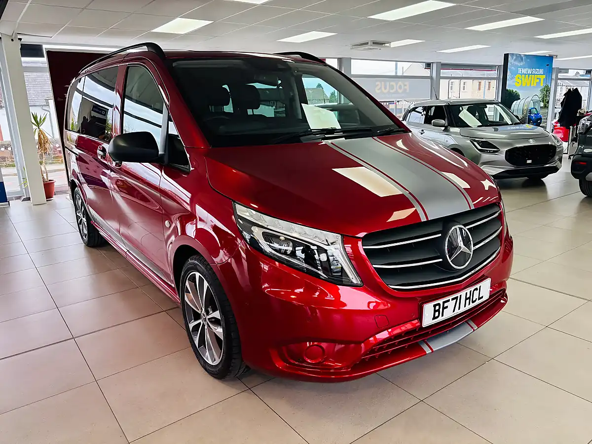 Used 2021 Mercedes-Benz Vito Sport Tourer Red - Front View