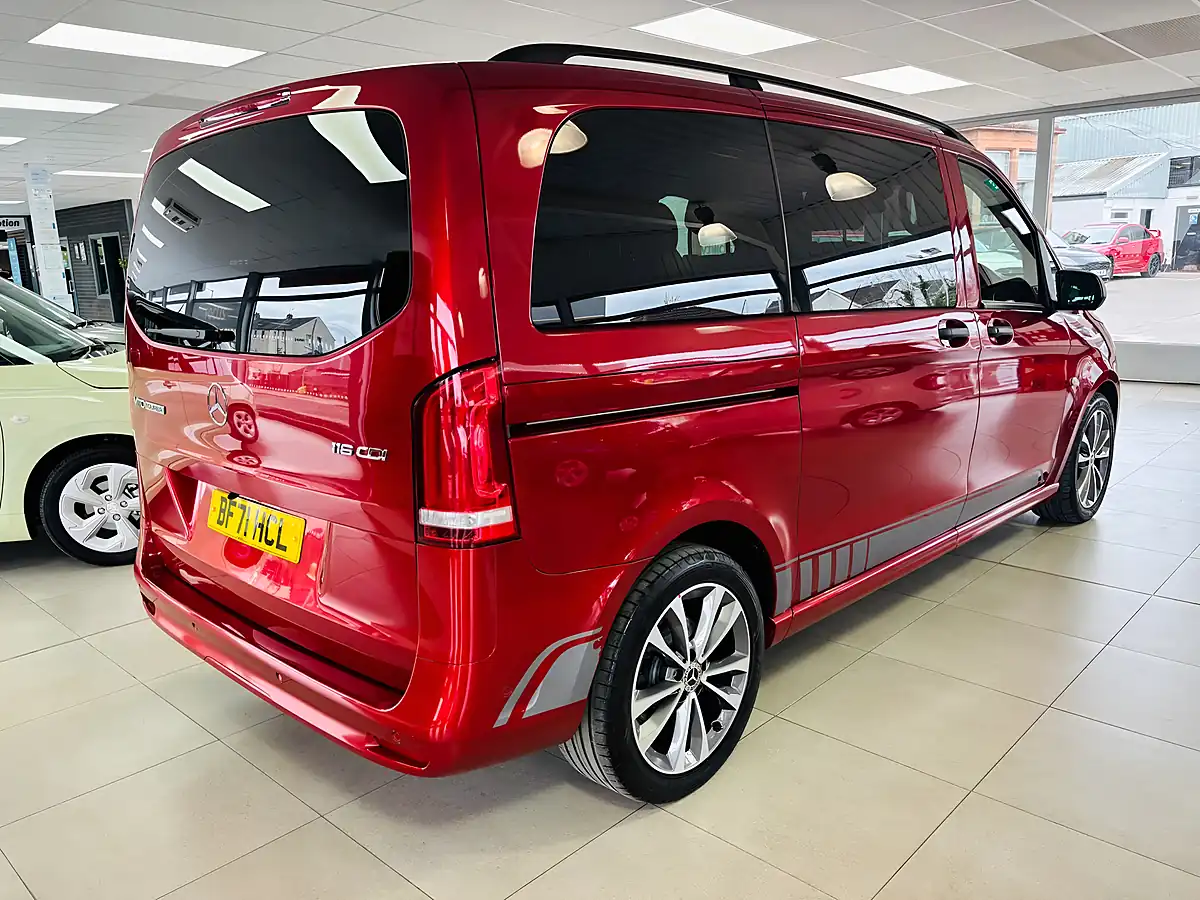 Used 2021 Mercedes-Benz Vito Sport Tourer Red - Interior and Exterior details 6
