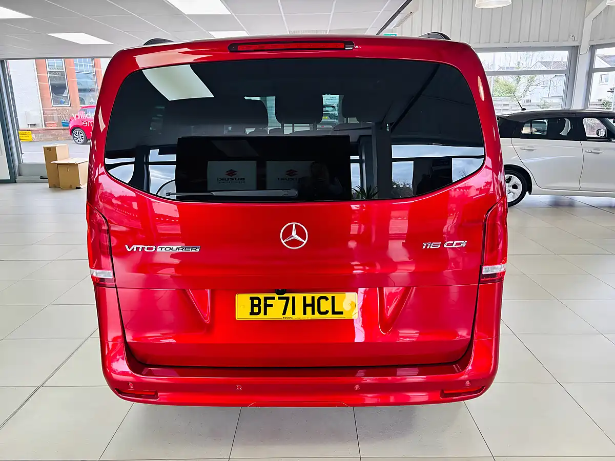 Used 2021 Mercedes-Benz Vito Sport Tourer Red - Interior and Exterior details 7