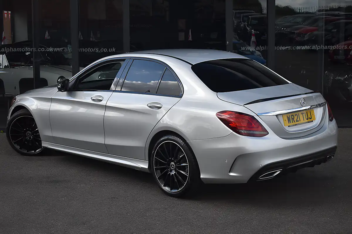 Used 2021 Mercedes C220 AMG Line Night Edition (premium) Silver - Interior and Exterior details 2