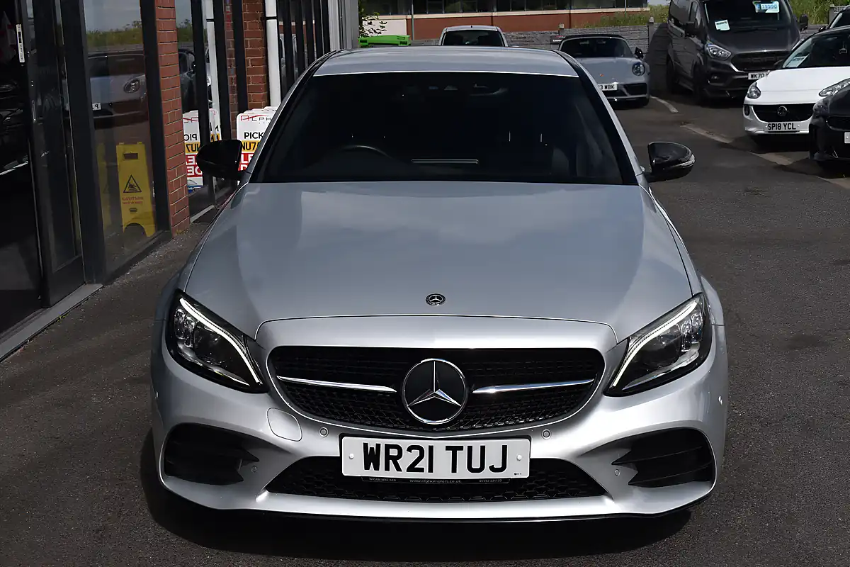 Used 2021 Mercedes C220 AMG Line Night Edition (premium) Silver - Interior and Exterior details 3