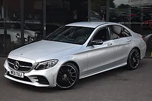 Used 2021 Mercedes C220 AMG Line Night Edition (premium) Silver - Interior and Exterior details 4