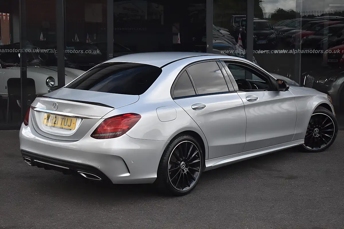 Used 2021 Mercedes C220 AMG Line Night Edition (premium) Silver - Interior and Exterior details 5