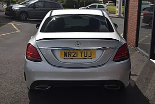 Used 2021 Mercedes C220 AMG Line Night Edition (premium) Silver - Interior and Exterior details 6