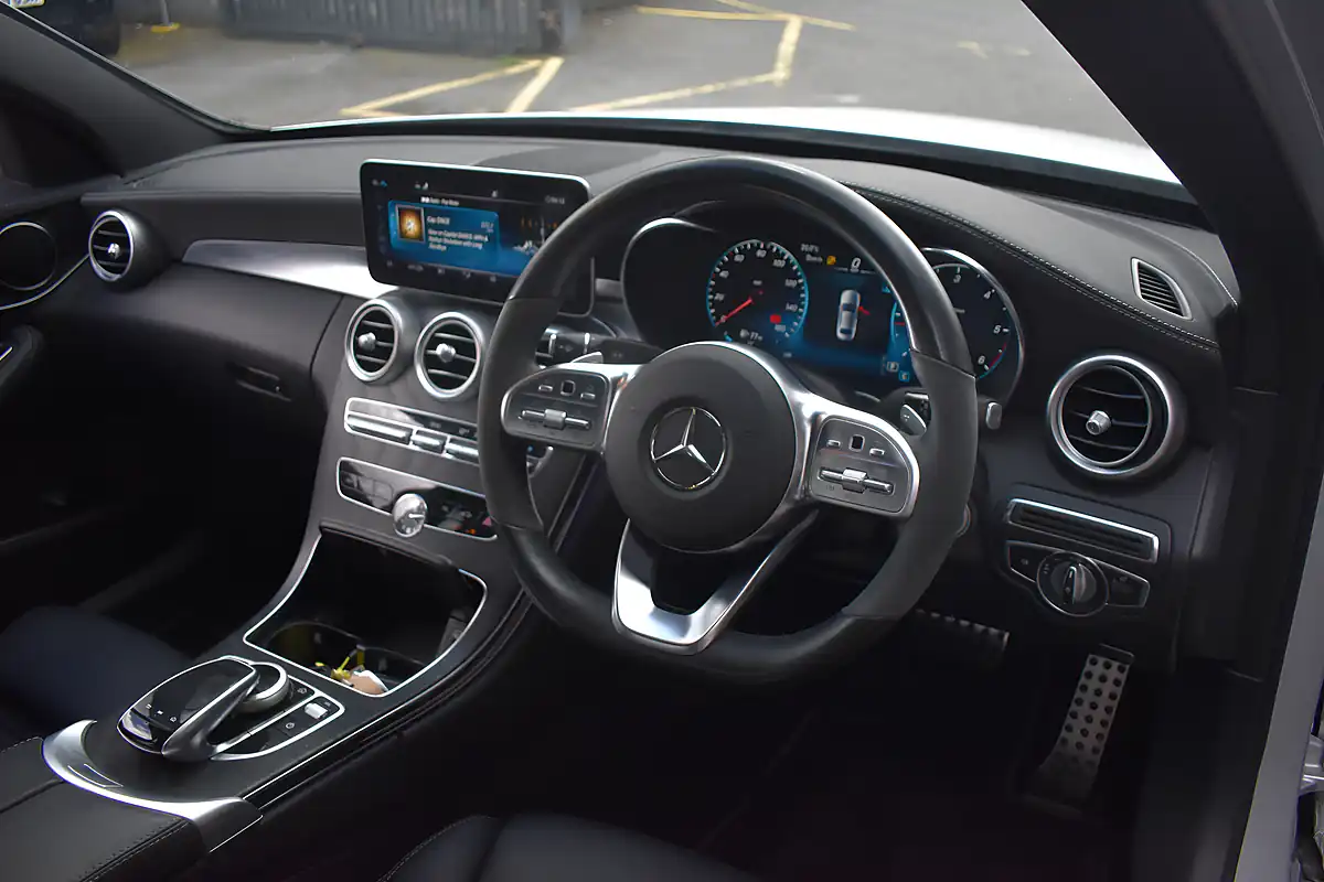 Used 2021 Mercedes C220 AMG Line Night Edition (premium) Silver - Interior and Exterior details 8