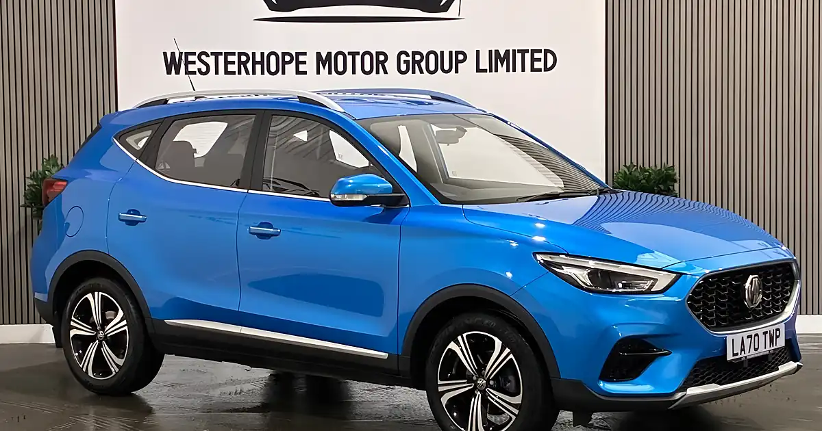 Used 2021 MG Zs Excite Blue - Front View