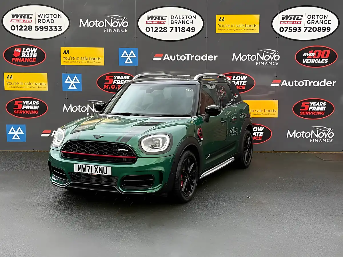Used 2021 MINI Countryman John Cooper Works Green - Front View