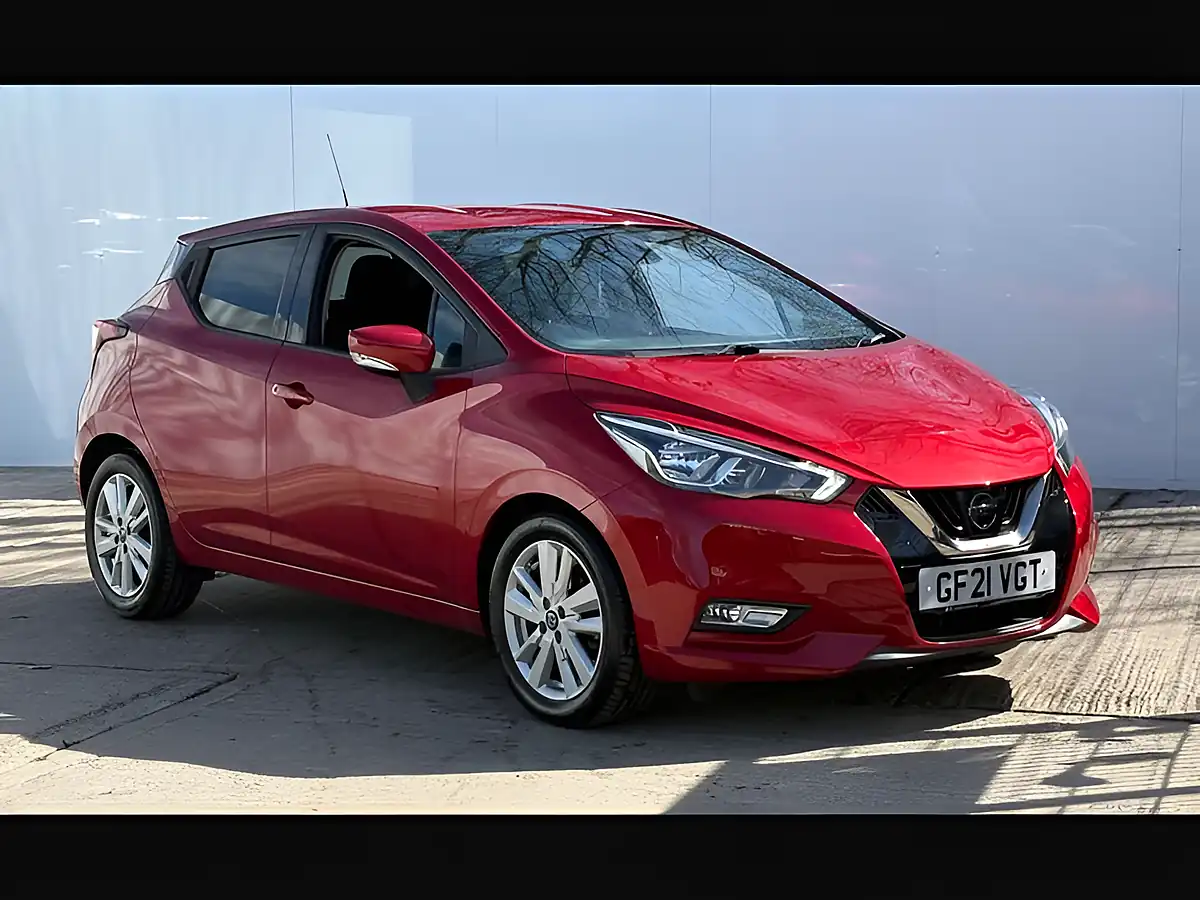 Used 2021 Nissan Micra Acenta Passion Red - Front View