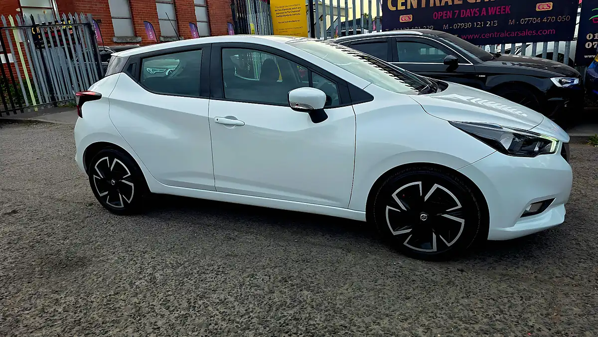 Used 2021 Nissan Micra Acenta Xtron White - Front View