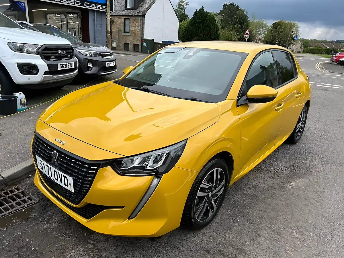 Used 2021 Peugeot 208 Allure Premium Yellow - Interior and Exterior details 2