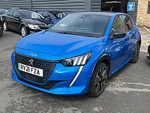 Used 2021 Peugeot e-208 GT Premium Blue - Interior and Exterior details 3