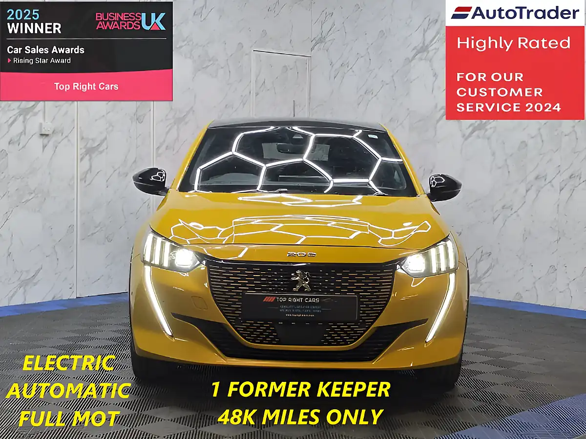 Used 2021 Peugeot e-208 GT Yellow - Interior and Exterior details 2