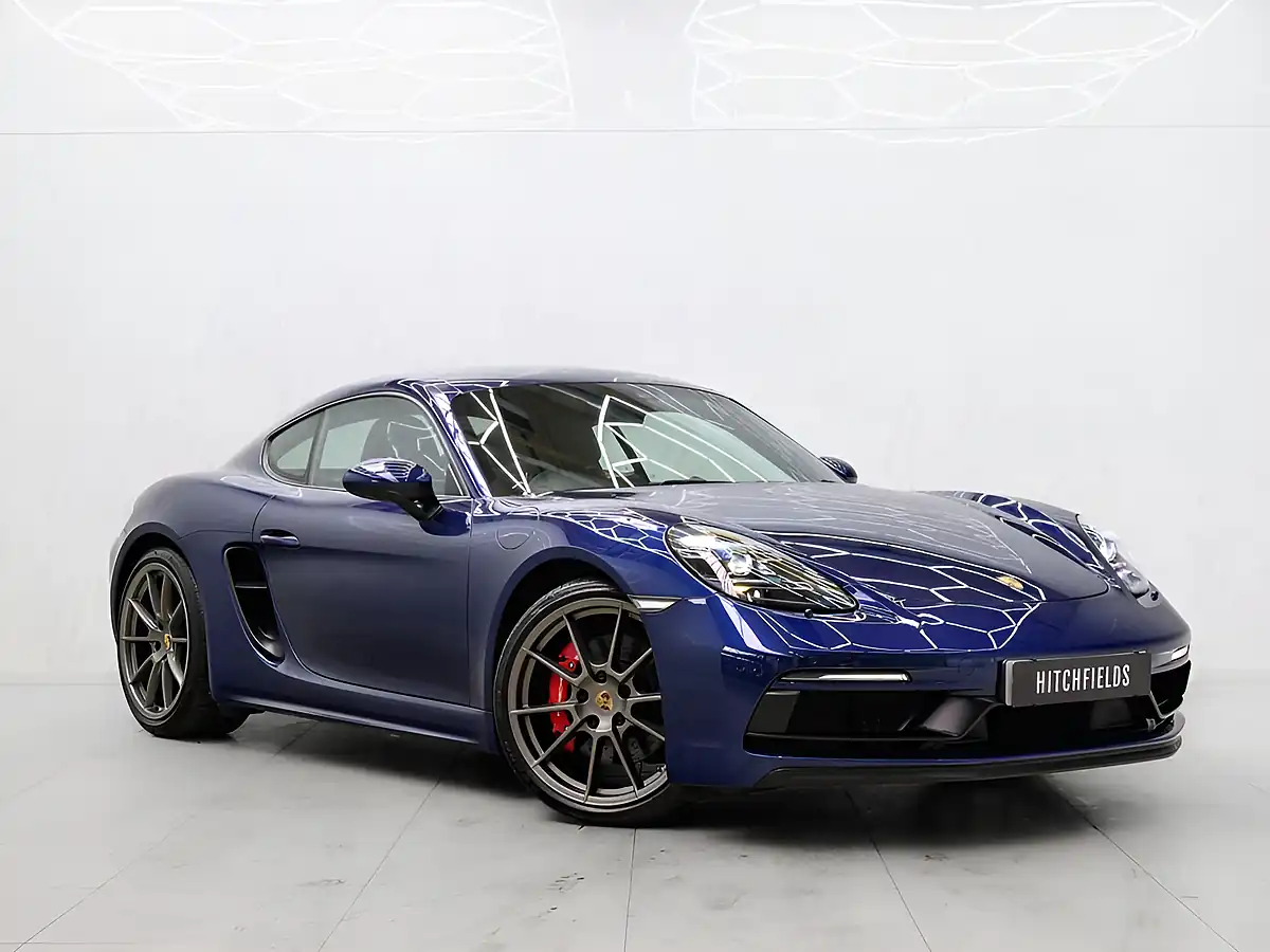 Used 2021 Porsche 718 Cayman Gts Blue - Front View