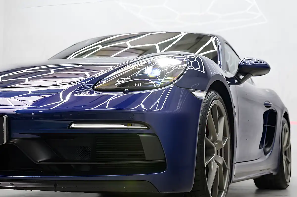 Used 2021 Porsche 718 Cayman Gts Blue - Interior and Exterior details 10