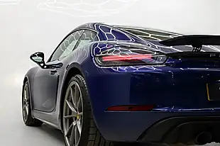Used 2021 Porsche 718 Cayman Gts Blue - Interior and Exterior details 11