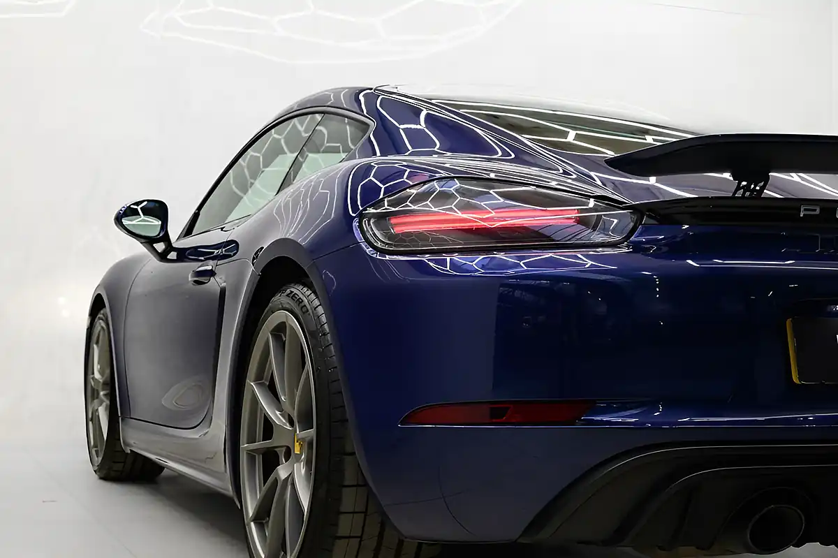 Used 2021 Porsche 718 Cayman Gts Blue - Interior and Exterior details 11