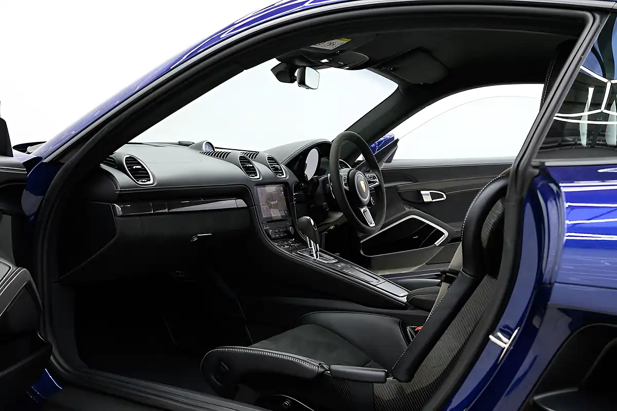 Used 2021 Porsche 718 Cayman Gts Blue - Interior and Exterior details 3