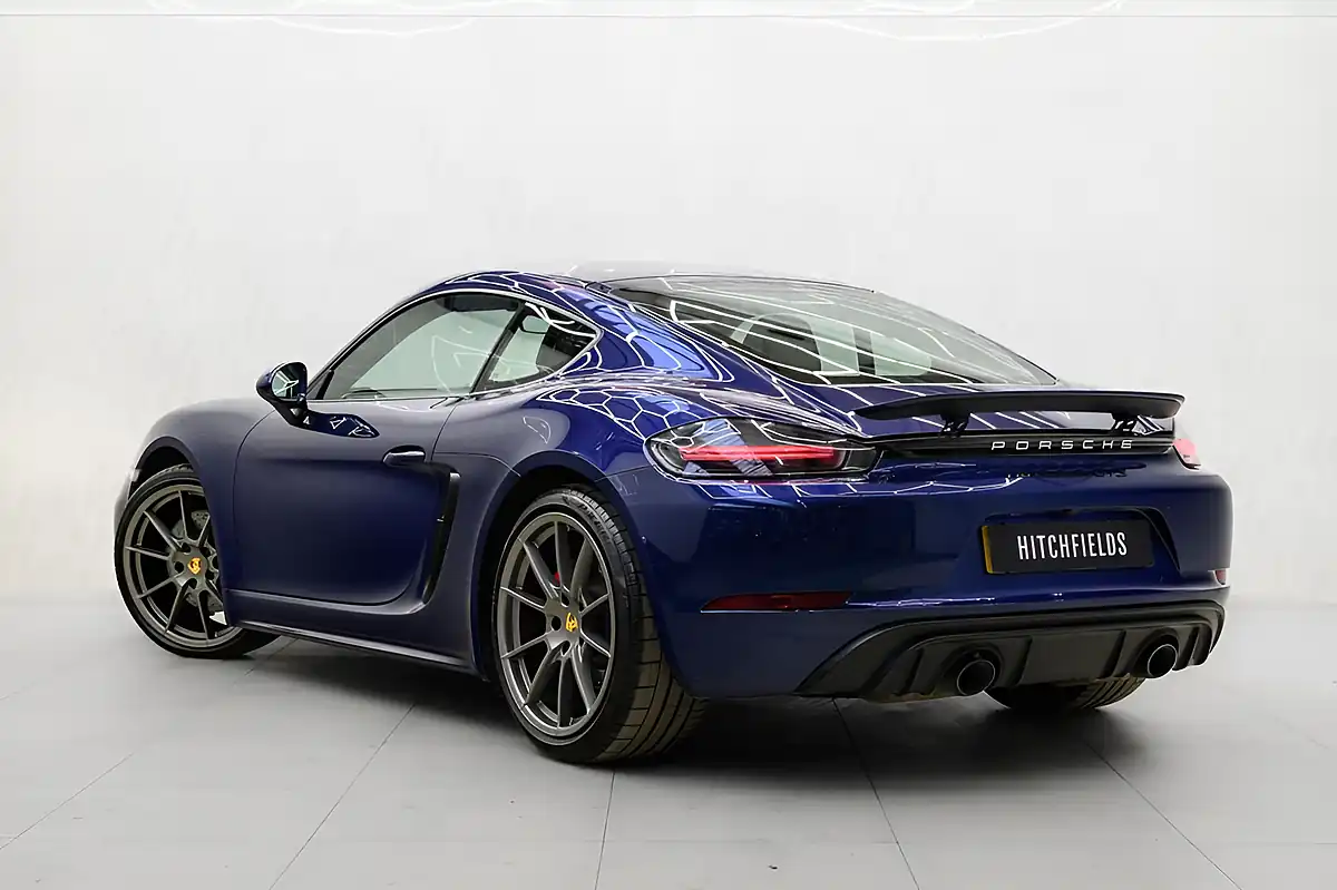 Used 2021 Porsche 718 Cayman Gts Blue - Interior and Exterior details 8