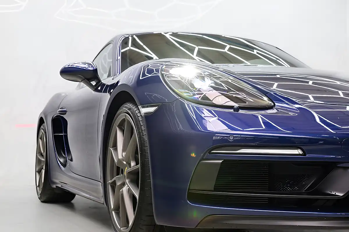 Used 2021 Porsche 718 Cayman Gts Blue - Interior and Exterior details 9