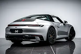 Used 2021 Porsche 911 4S Targa Silver - Interior and Exterior details 12