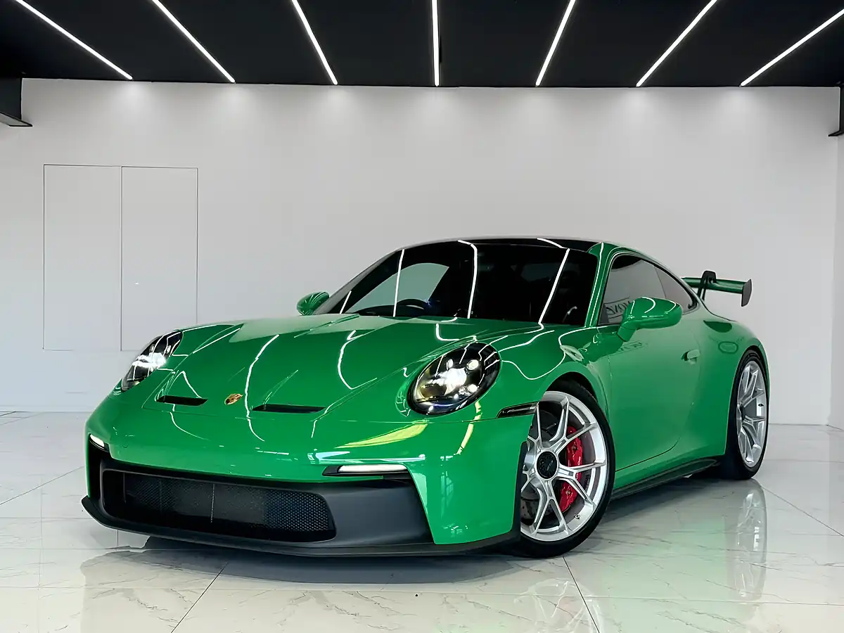 Used 2021 Porsche 911 GT3 Python Green - Interior and Exterior details 2