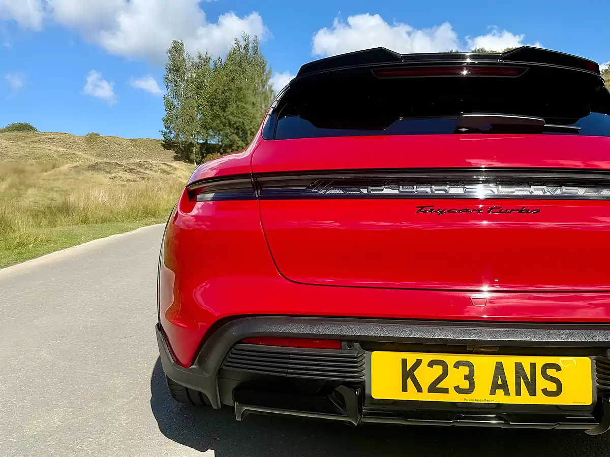 Used 2021 Porsche Taycan Performance Plus Cross Turismo Red - Interior and Exterior details 11