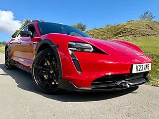 Used 2021 Porsche Taycan Performance Plus Cross Turismo Red - Interior and Exterior details 12