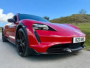 Used 2021 Porsche Taycan Performance Plus Cross Turismo Red - Interior and Exterior details 14