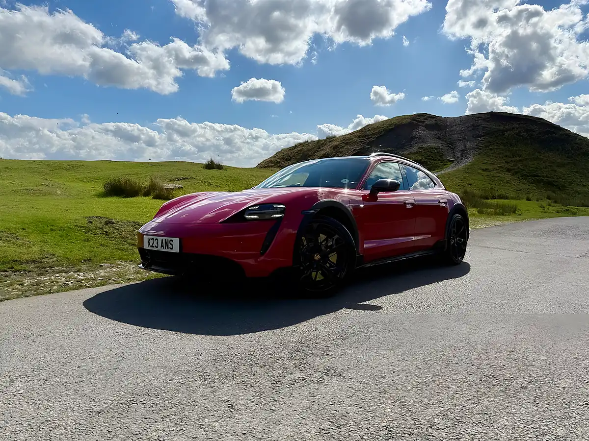 Used 2021 Porsche Taycan Performance Plus Cross Turismo Red - Interior and Exterior details 4