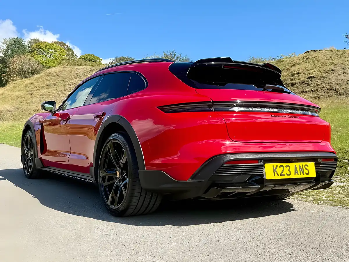 Used 2021 Porsche Taycan Performance Plus Cross Turismo Red - Interior and Exterior details 7
