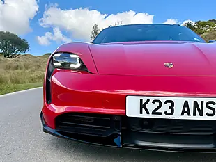 Used 2021 Porsche Taycan Performance Plus Cross Turismo Red - Interior and Exterior details 9