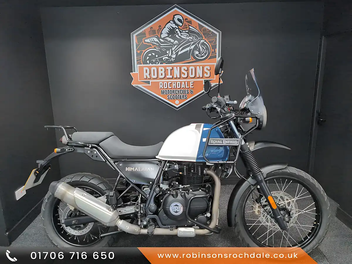 Used 2021 Royal Enfield Himalayan 20 Lake Blue - Front View