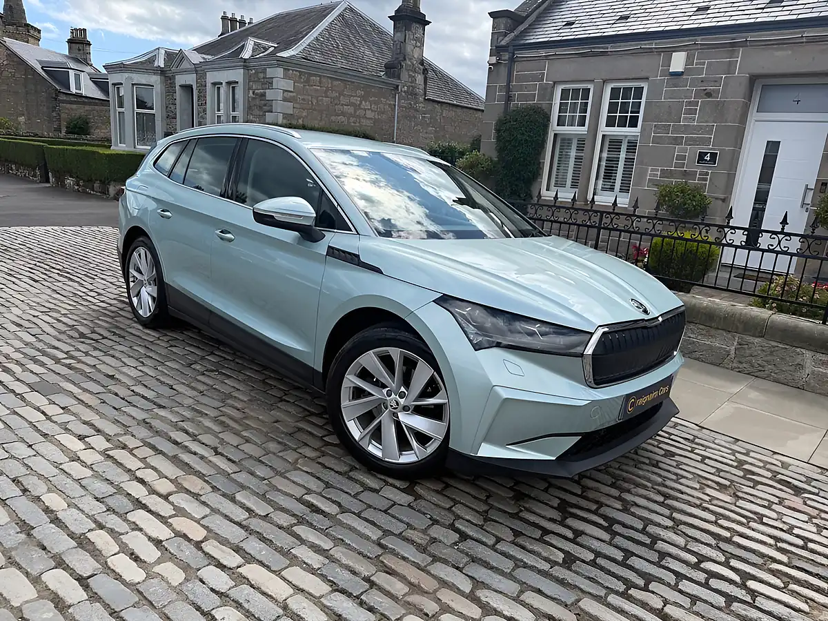Used 2021 Skoda Enyaq Nav Suite Silver - Front View