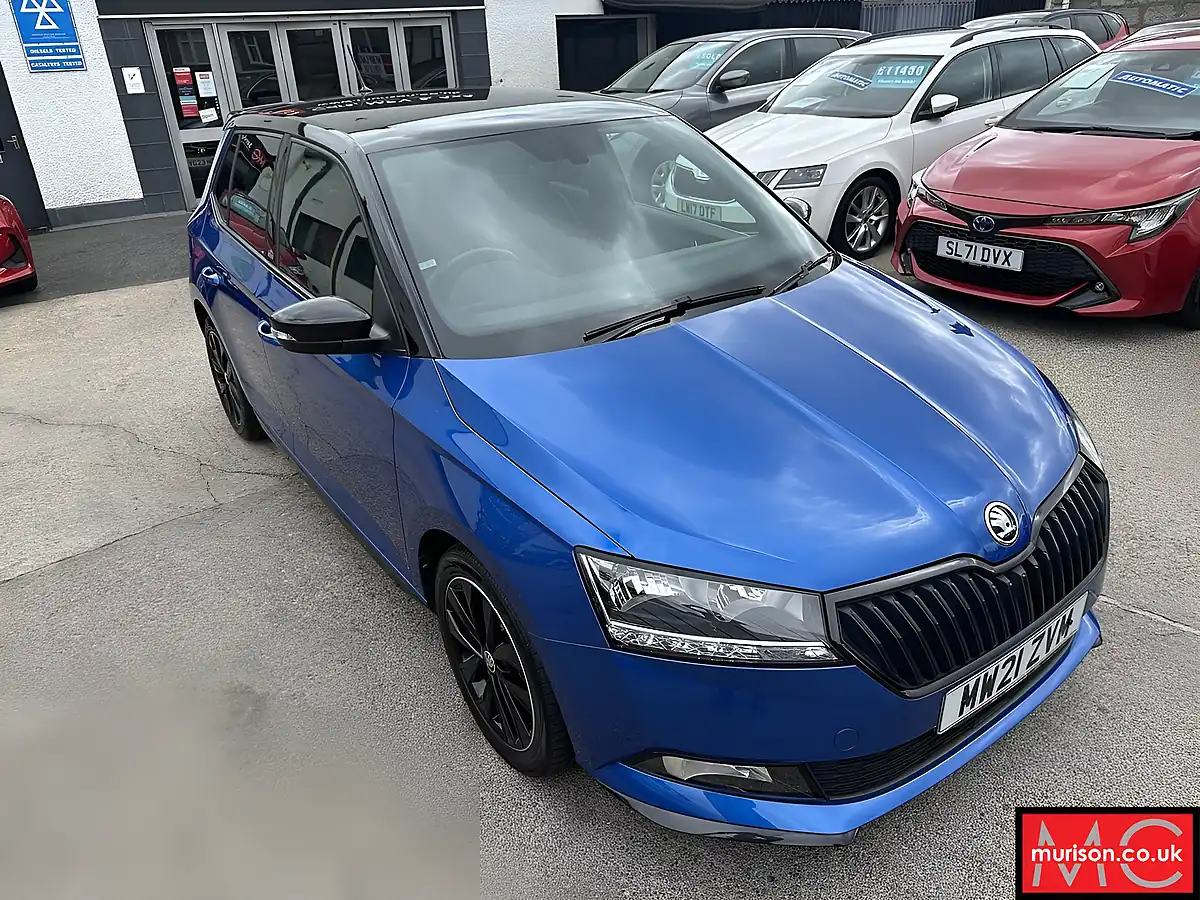 Used 2021 Skoda Fabia Monte Carlo Blue - Interior and Exterior details 6