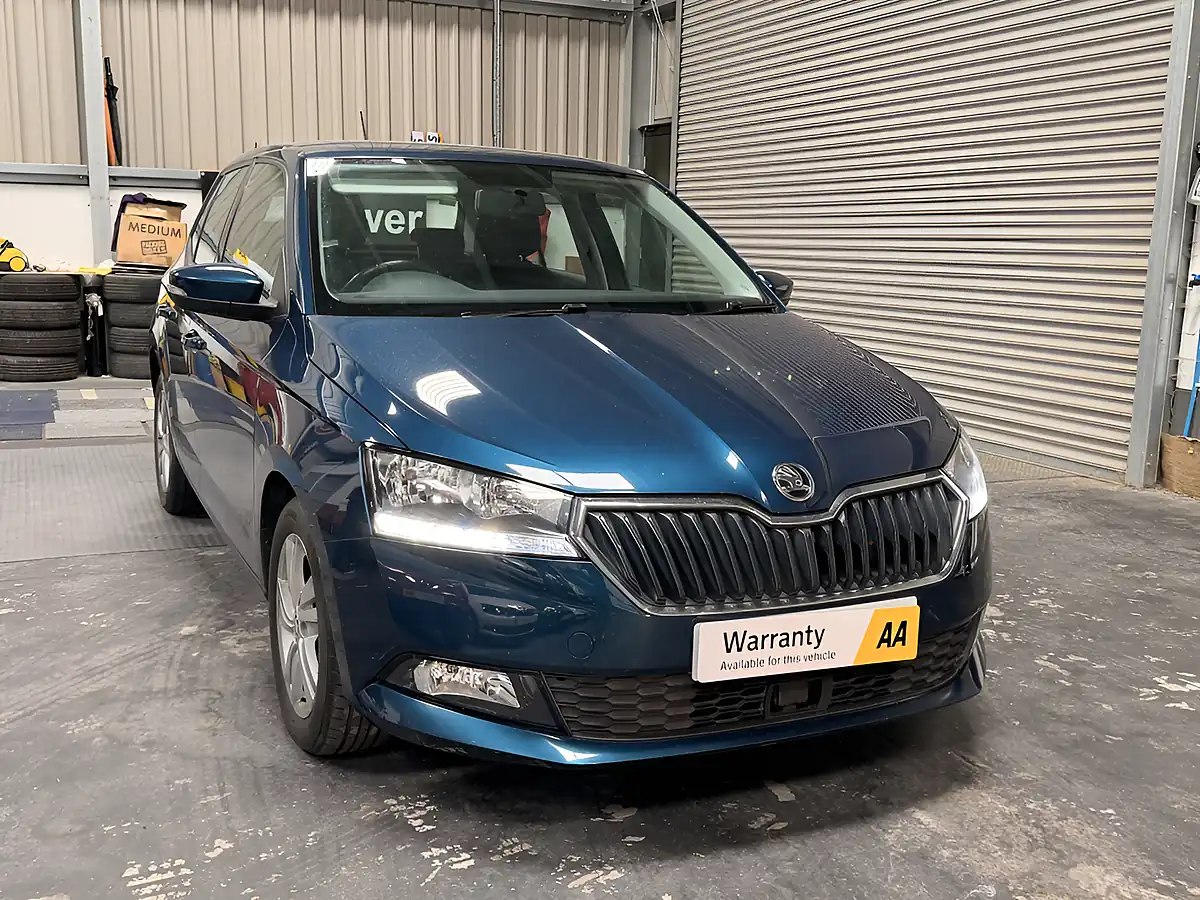 Used 2021 Skoda Fabia Se Blue Metallic - Front View