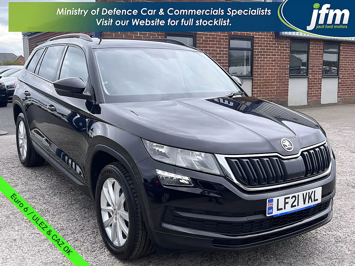Used 2021 Skoda Kodiaq Se Black Magic Pearl Met - Front View